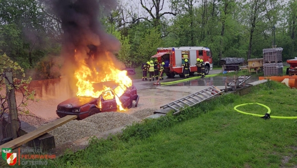 25.04.2025 - Übung Brand KFZ